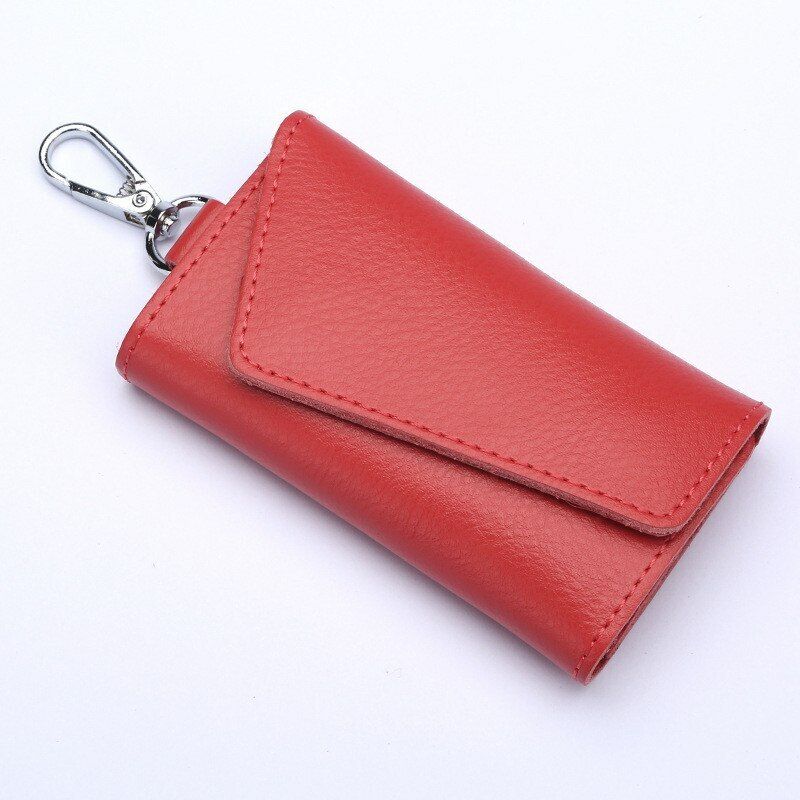 Men Women Car Key Keychain Key Bag Holder Pouch Leather Unisex Key Bag Small Bag