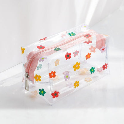 Clear Cosmetic Bag PVC Transparent Makeup Bag Waterproof Case Zipper Travel Bags