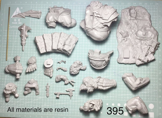 1/24 Resin Figure Model 2 fantasy dwarf warriors (BIG SET) unassembled unpainted