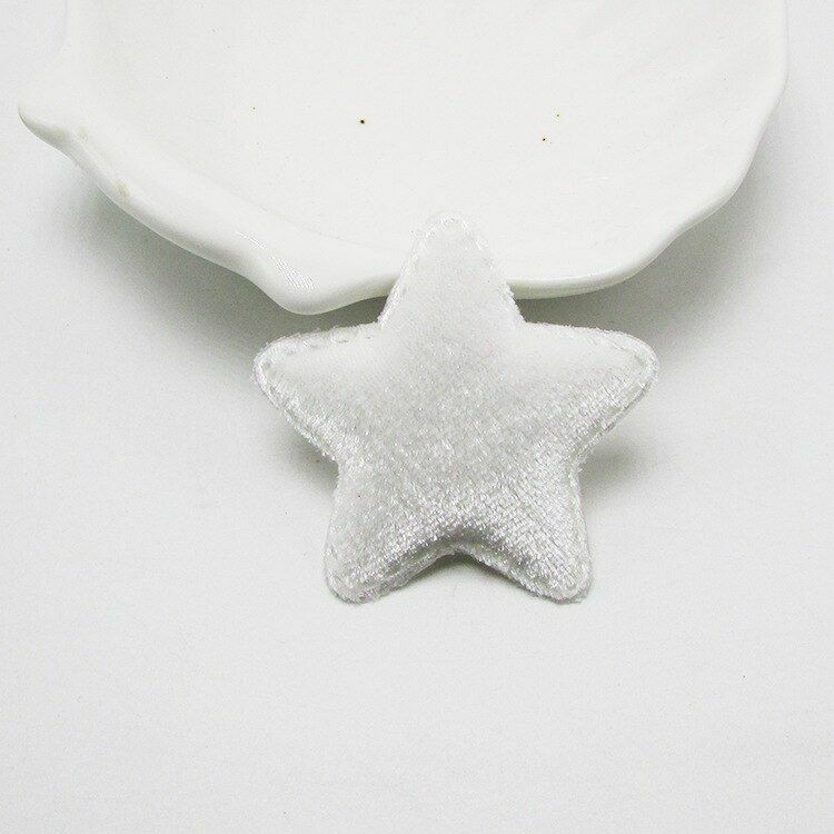 42Pcs/Lot 4.8cm Felt Star Shape Padded Appliques DIY Hairclips Accessories Patch
