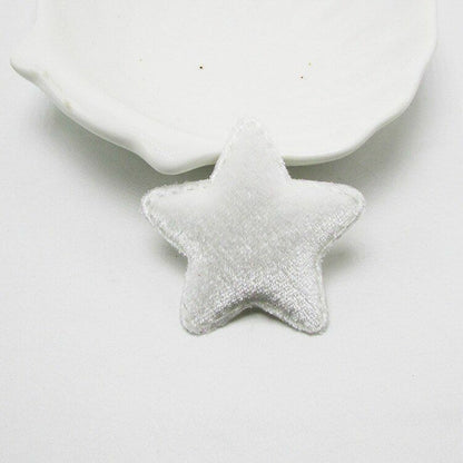 42Pcs/Lot 4.8cm Felt Star Shape Padded Appliques DIY Hairclips Accessories Patch