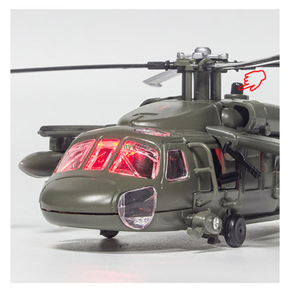 UH-60 Black Hawk Utility Helicopter Model Diecast Military Army Airplane Model