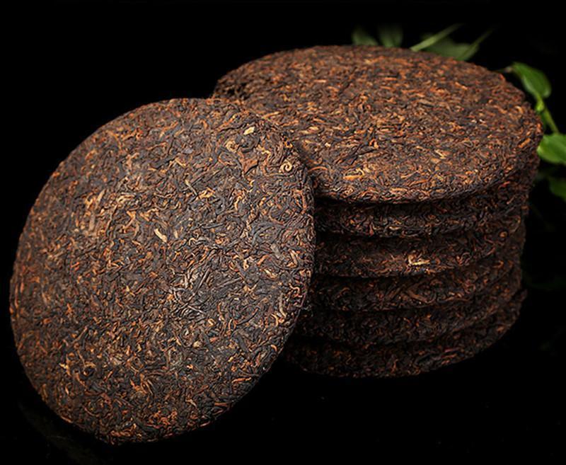 357g Yunnan Pu-erh Tea Pu'er Ripe Tea Menghai Springl Cooked Shu Seven Cake Tea