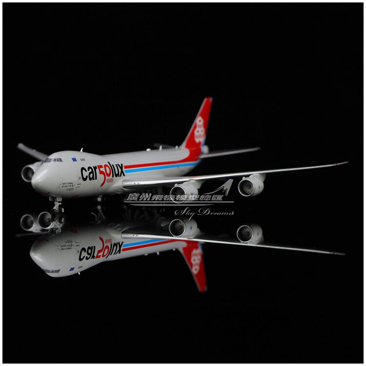 1:400 JC Wings Cargolux Boeing 747-8F 50 Years Livery Diecast Aircraft Model