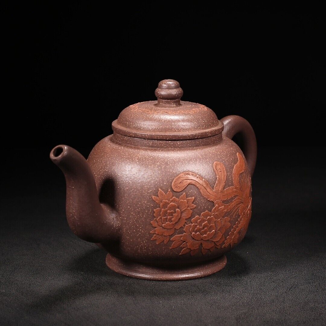 Chinese Yixing Zisha Clay Handmade Exquisite Teapot （国色天香 底款：杨季初）