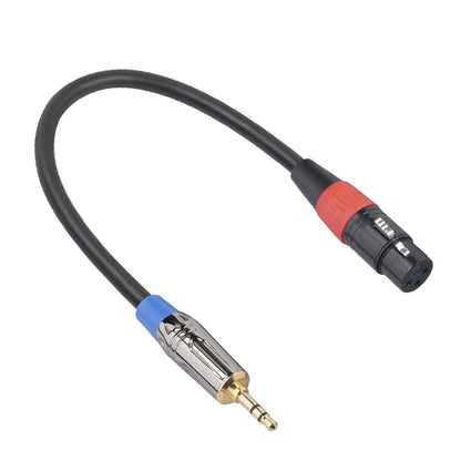 3.5mm TRS Male to 3Pin XLR Female Cable Dual Layer Shielded Mic Audio Cable