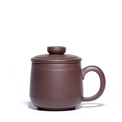 Tea Cup With Lid Infuser Cup True Yixing Zisha Purple Clay Mug Personalization