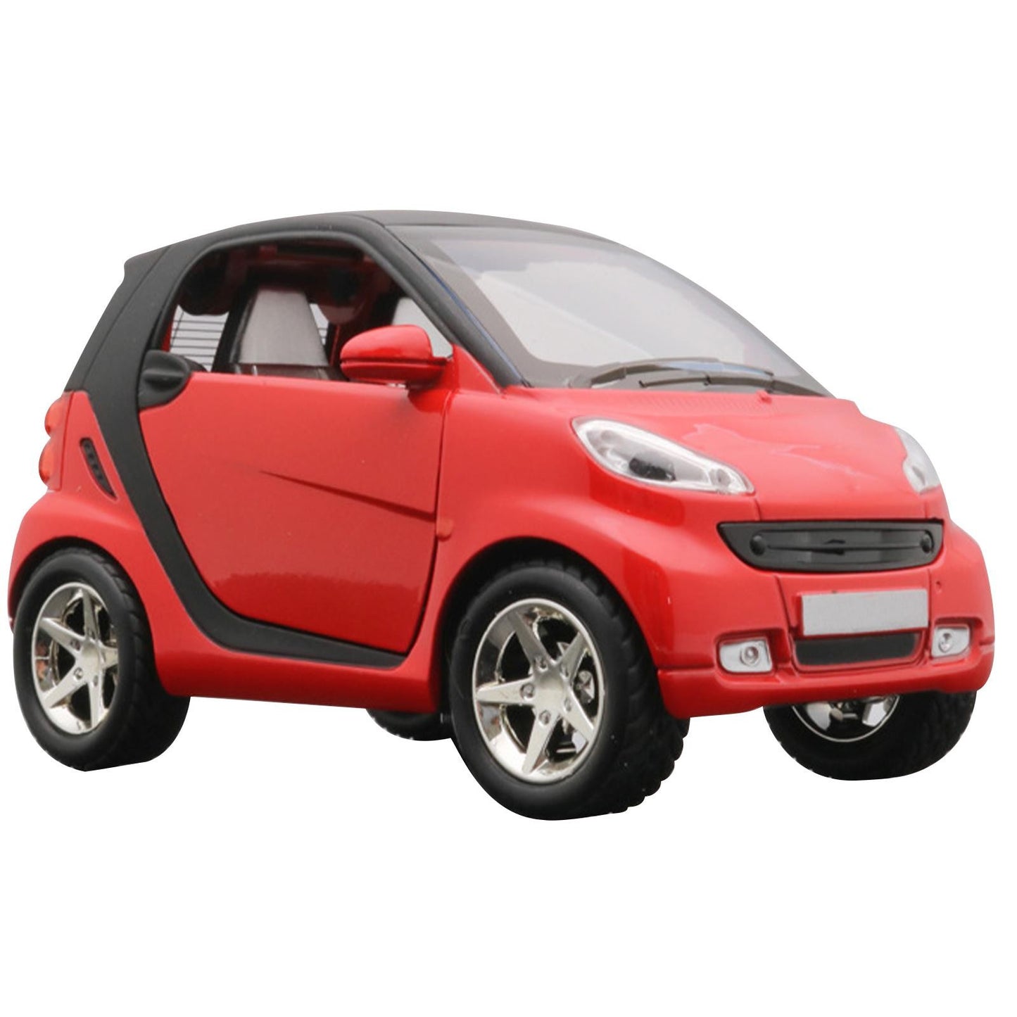 Red 1:32 Car Model Diecast Toy Vehicle Collection Kid Pull Back For Smart ForTwo