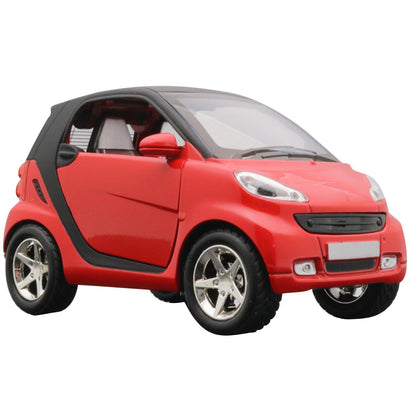 Red 1:32 Car Model Diecast Toy Vehicle Collection Kid Pull Back For Smart ForTwo