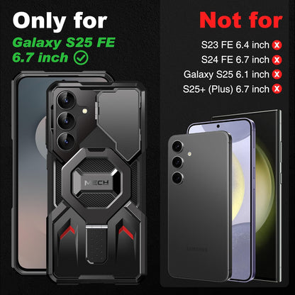 Magnetic for Samsung Galaxy S25 FE Case with Screen Protector, [Compatible with