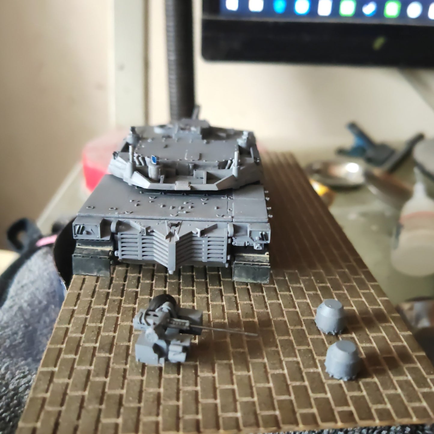 3D Printed 1/72 American Abrams X Tank Model Finished Product