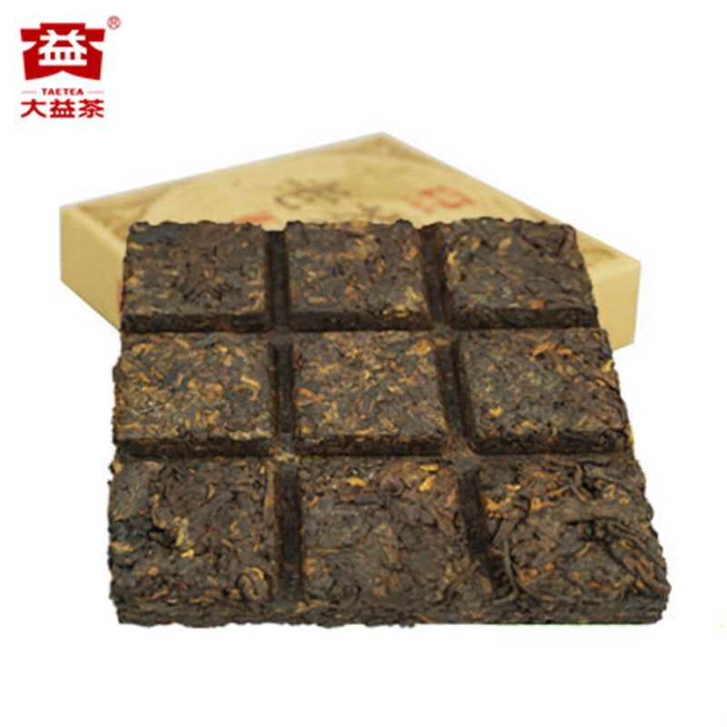 HelloYoung Puerh Ripe Tea Brick 100g 2014 Aged Menghai Daily Brew