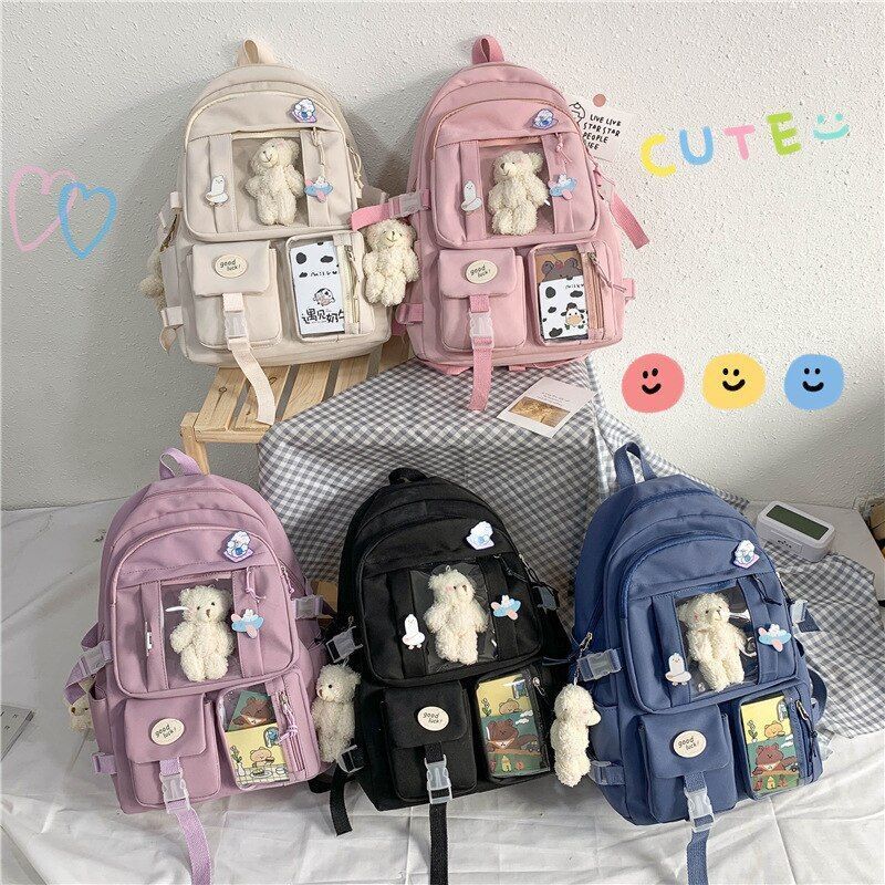High School Backpack School Bag Waterproof Rucksack Travelling 31*14*44 CM Purse