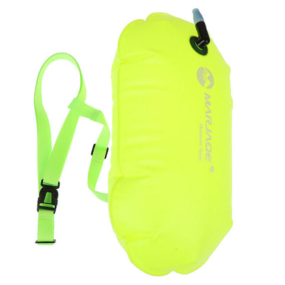 Inflatable Swim Buoy Safety Float Waterproof Air Dry Bag Open Water Swimmingfp