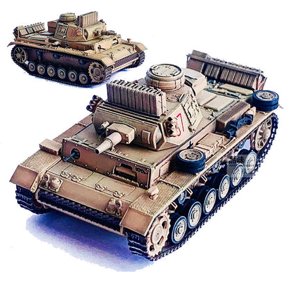 1/72 German No.3 N-Type DAK 501 Heavy Armored Battalion Tunisia Tank 63089 Model