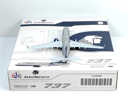1:400 JC Wings AEROMEXICO BOEING B737-700 Passenger Airplane Diecast Model