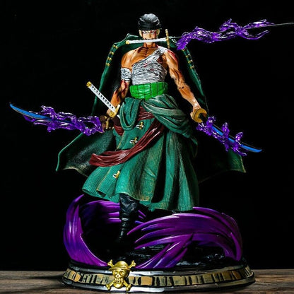 Anime One Piece Gk Bath Blood Roronoa Zoro PVC Action Figure Statue Toy 35cm