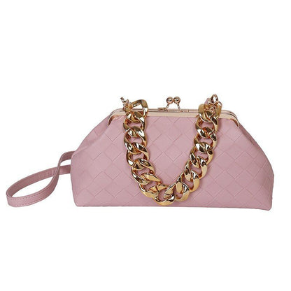 Shoulder Bag Leather Crossbody Bag Luxury Handbags Thick Chain Cloud Clutch Bags