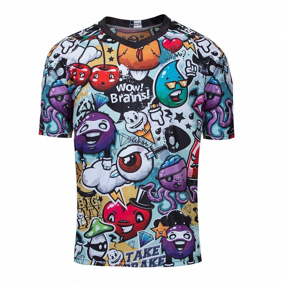 Downhill Jersey Skull Men Mountain Bike Offroad MX Cycling Clothes MTB Bicycle