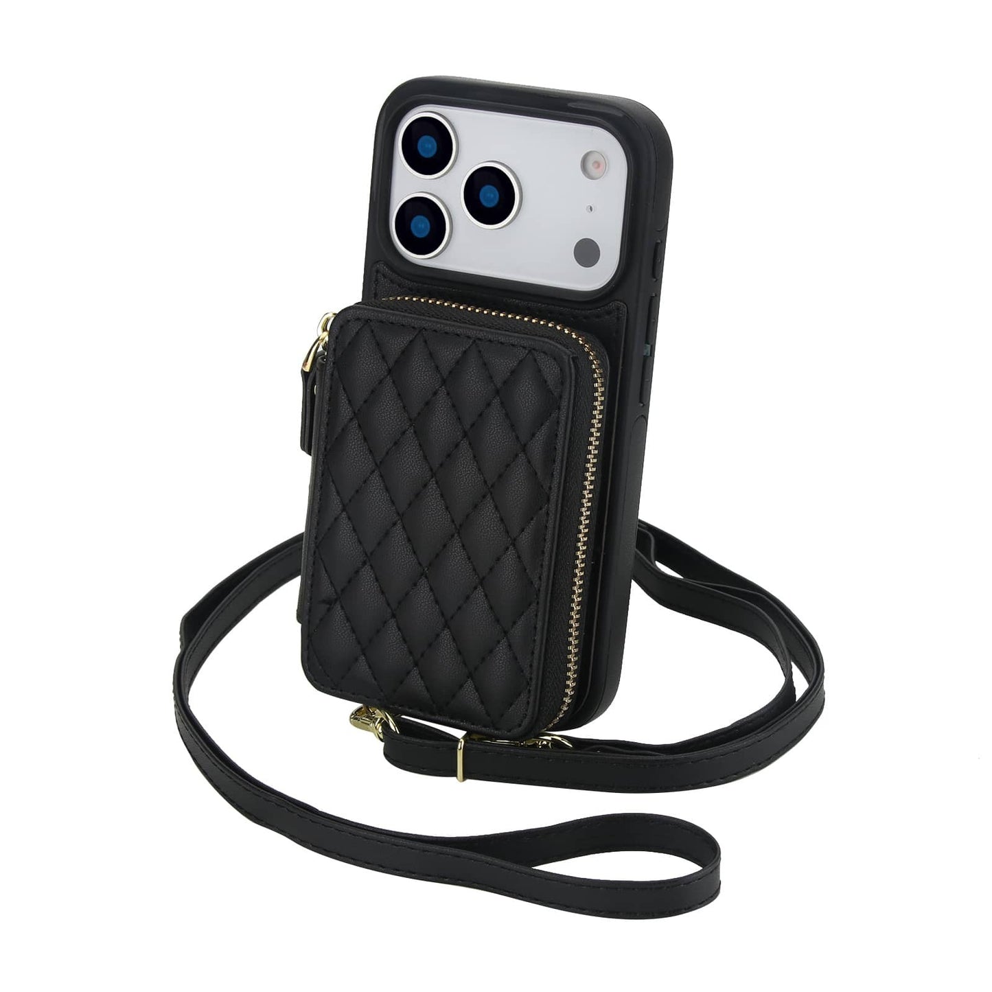 Crossbody Wallet Case for iPhone 17 Pro Max/Air/17 Pro/17 Zipper Handbag Purse