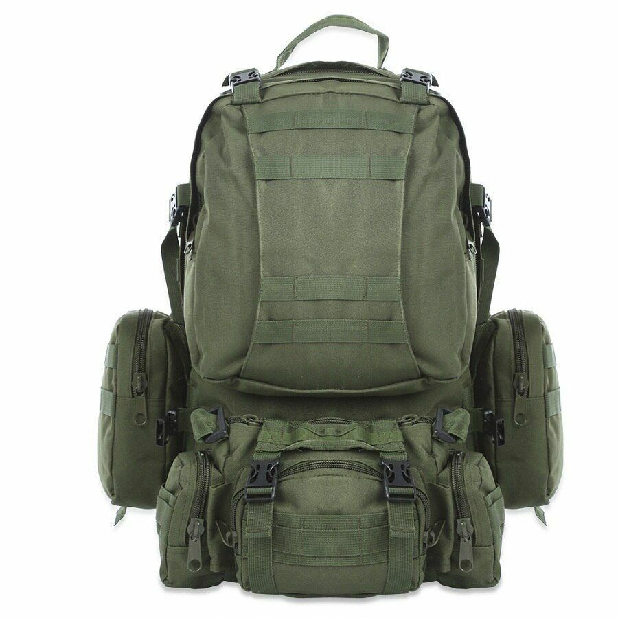 50L Outdoor Backpack Military Rucksack Bag Waterproof Camping Hiking Travelling
