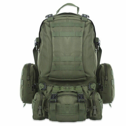 50L Outdoor Backpack Military Rucksack Bag Waterproof Camping Hiking Travelling