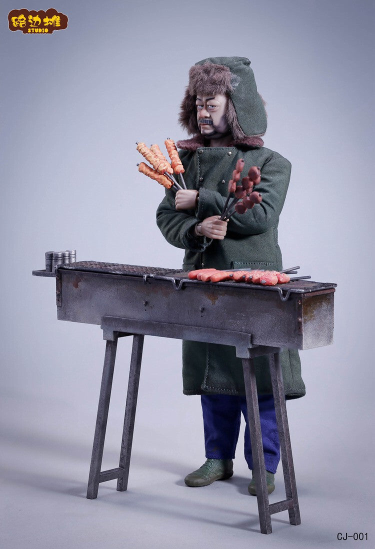 1/12 Barbecue Stall Scene Model Does Not Include A Doll Model