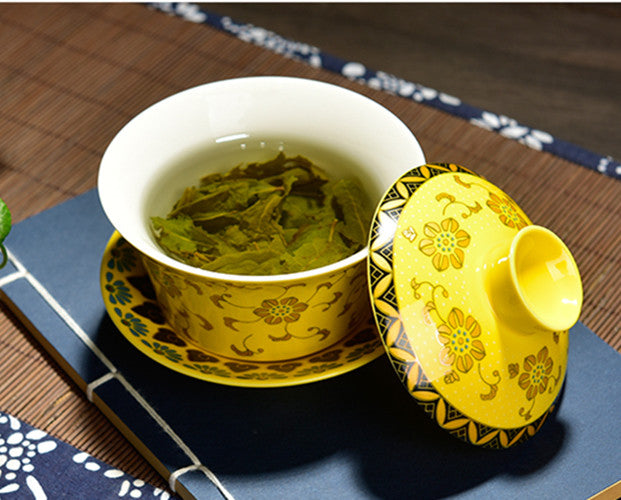 200ml Porcelain Gaiwan Brew Tureen Tea Bowl Kung Fu Tea Set Tea Ceremony Decor