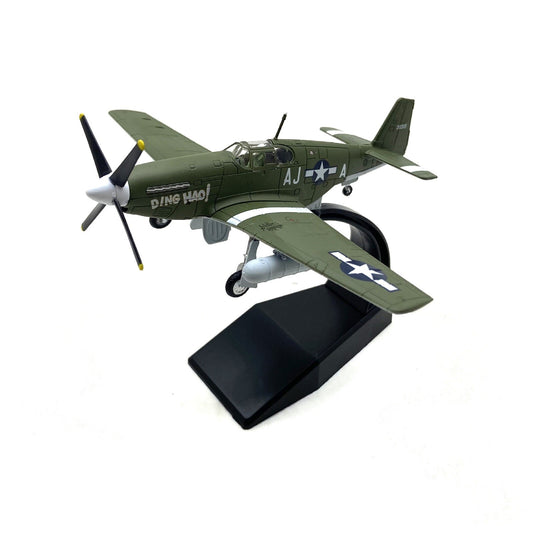 High Simulation1/72 Military WW2 P-51B Mustang Fighter Alloy Aircraft Model