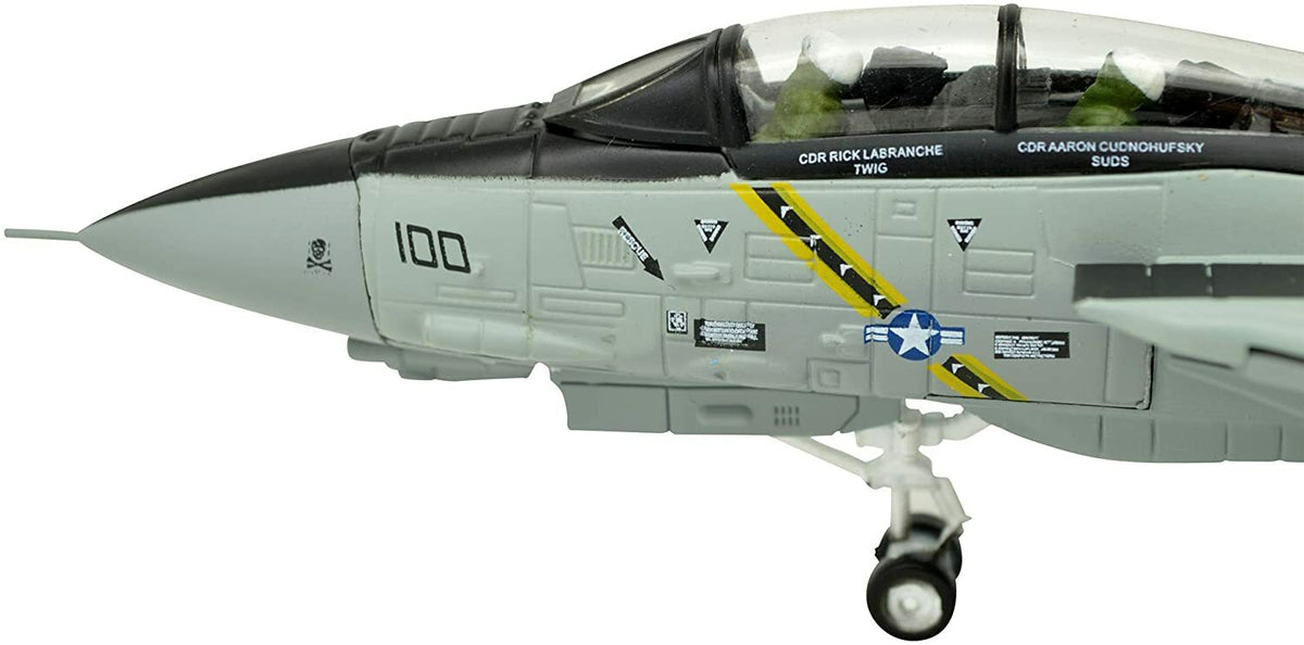 1:100 F-14A Tomcat Fighter Attack Metal Military Airplane Model,US Navy 2003