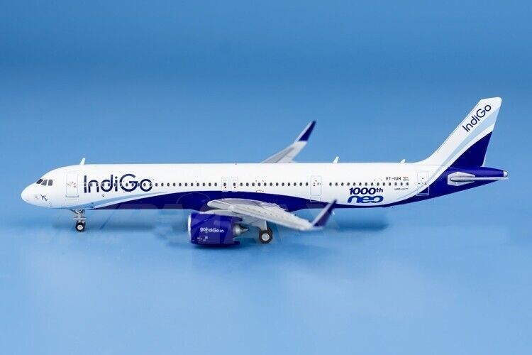 1:400 JC Wings IndiGo AIRBUS A321neo Passenger Airplane Diecast Aircraft Model