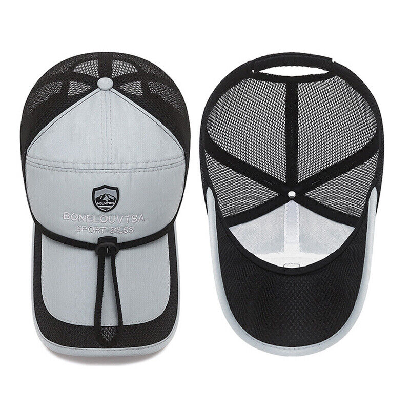 Sports Sun Hat Baseball Cap Mesh Fishing Cap Visor Hat Unisex Fishing Sport