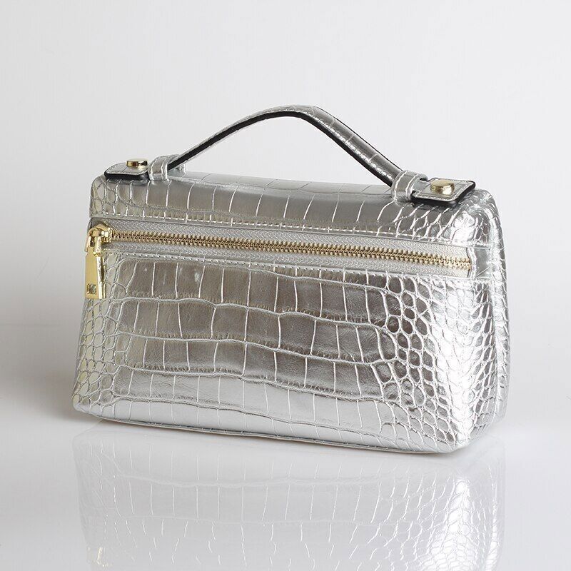 Pattern PU Leather Clutch Bag Women Trendy Make Up Handbag Purse Bag