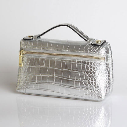 Pattern PU Leather Clutch Bag Women Trendy Make Up Handbag Purse Bag