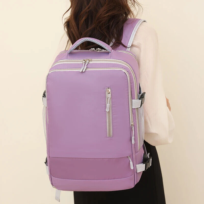 Women Travel Backpack Daypack Teenage Girls Charging Schoolbag Luggage Shoes Bag