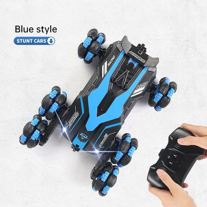 Six-wheel stunt car spray drift four-wheel drive remote control off-road light-5