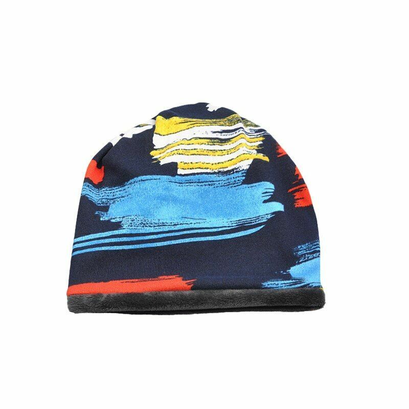 Skiing Hat Warm Winter Skating Skull Cap Beanie Fleece Scarf Snowboard One Size