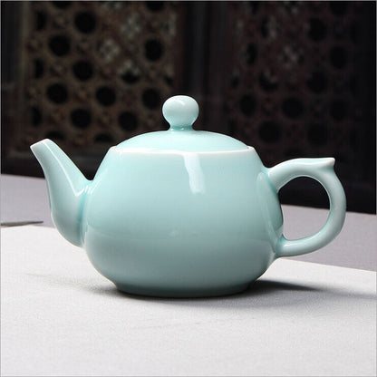 Celadon Teapot,jade Green Porcelain Small Teapot 3 Optional Colors 龙泉青瓷茶壶(弟窑)