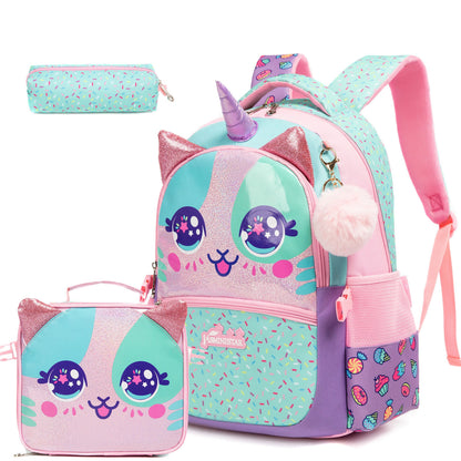 Kids Backpacks Girls School Bag Box School Backpack Girls Set Bookbag