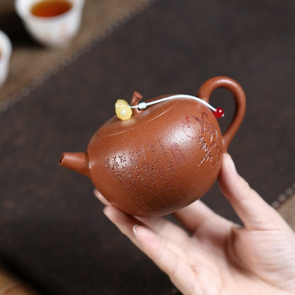 6.8oz Handmade Tea Pot Real Yixing Zisha Jiangpo Clay Master Kungfu Tea Pots New