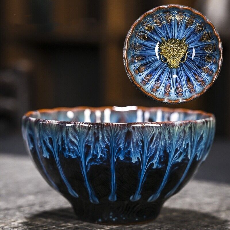 Tianmu Glaze Porcelain Tea Cup Jianzhan Boutique Kiln Change Master Cup 140ml
