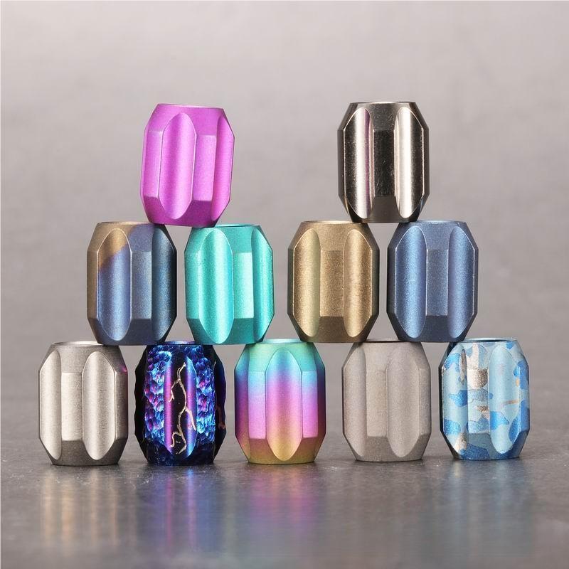 Titanium Alloy Knife Lanyard Bead Paracord Bracelet Bead Necklace Pendant DIY