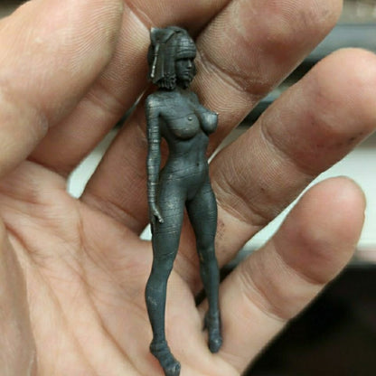 2.1 inch black brass cosmetic nude statue body art decoration
