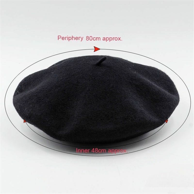 French Beret Caps Winter Warm Street Style Cap Wool Warm Beanie Hat Caps Hiking