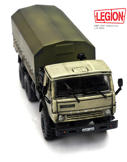 LEGION 1/72 Kamaz 43101 Afghanistan Military Vehicle Truck UN 12061LB Model