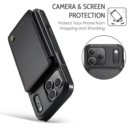 For iPhone 17 Pro Max/17 Pro/17e/Air Wallet Case with RFID Blocking Card Holder
