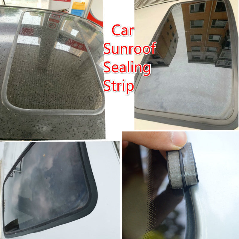 1Roll Auto Car Sealing Strip Rubber Self-Adhesive Sunroof Window Weatherstrip