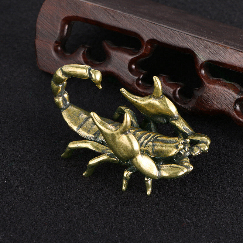 Animal Brass Scorpion Statue Ornament House Table Decoration Statue Toys