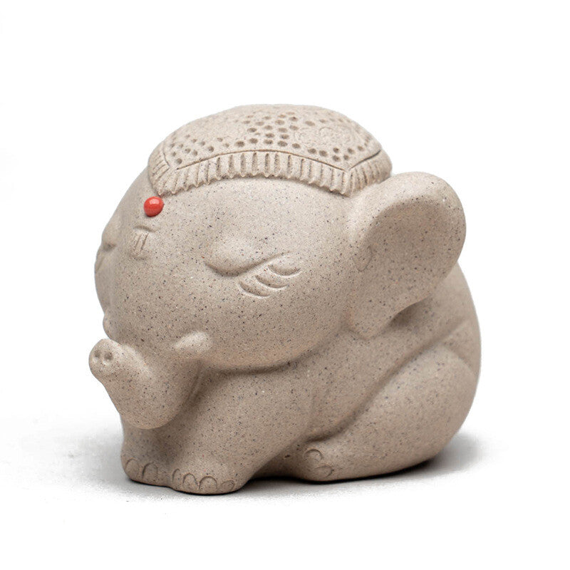 Purple Sand Taiping Object Elephant Handmade Tea Pet Tea Playhome Decoration