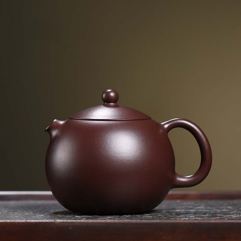 Handmade Tea Pot Marked Dragon Egg Pot Yixing Zisha Purple Clay Kungfu Tea Pots